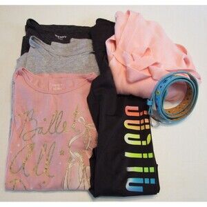Girls Size 12/14-16/XL Mixed Lot 6 Shirts/Leggings/Sweater/Belt Justice/Old Navy